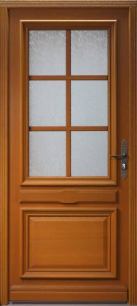 Haustür Cumin 3318 Braun - Holzwerkstoff - Holz teilmassiv - 90 x 215 x 7 cm