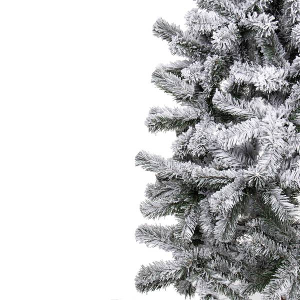 Weihnachtsbaum Fichte mit Kunstschnee Braun - PVC - 80 x 180 x 80 cm