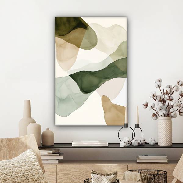 TABLEAU SUR TOILE Japandi 40 x 60 cm