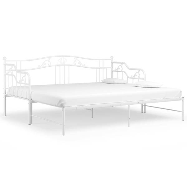 Schlafsofa 3007559 Weiß - Metall - 95 x 92 x 206 cm