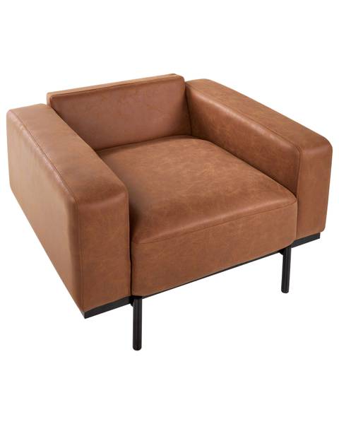 Sessel SOVIK Braun - Kunstleder - 95 x 72 x 87 cm