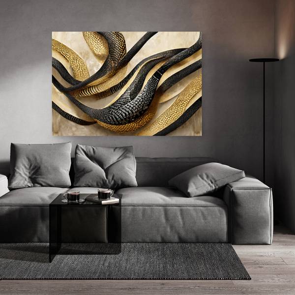 Canvas schilderij Abstract 100 x 70 cm