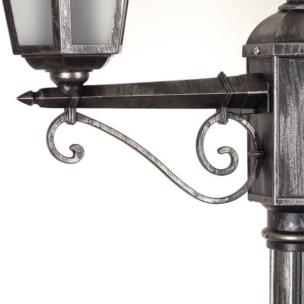 Kandelaber Rivale Schwarz - Silber - Weiß - 59 x 80 cm