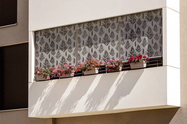 Außenrollo Filix Aura Schwarz - Textil - 40 x 180 x 1 cm