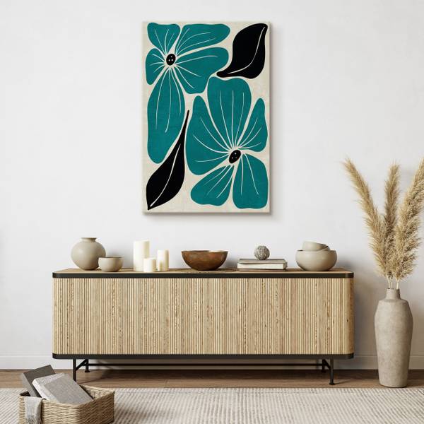 Leinwandbild Blumen 40 x 60 x 60 cm