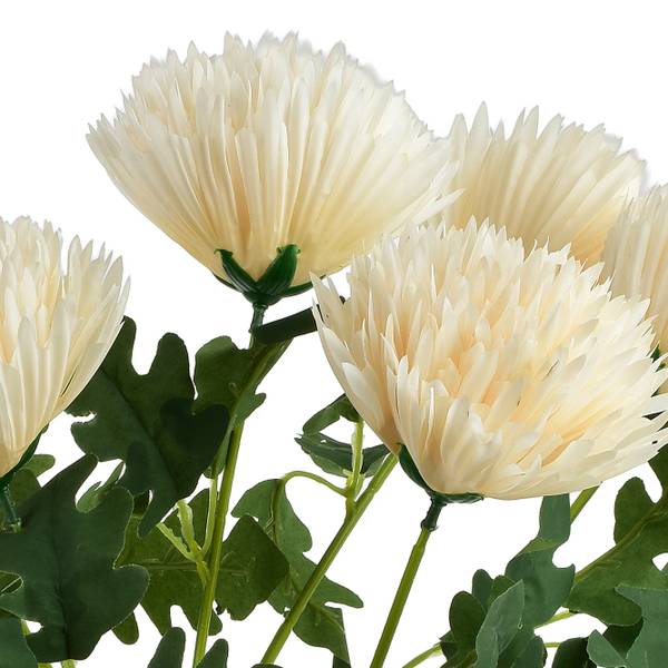 Kunstblume VIRIDIS Weiß - Kunststoff - 21 x 57 x 21 cm