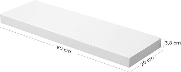 Wandboard Cottondale Weiß - 67 x 27 x 8 cm