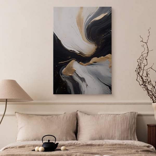 Leinwandbild Marmor moderne Muster 120 x 80 x 80 cm