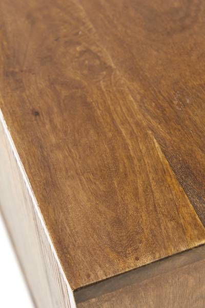 Schrank BITIKA Braun - Massivholz - 100 x 80 x 40 cm