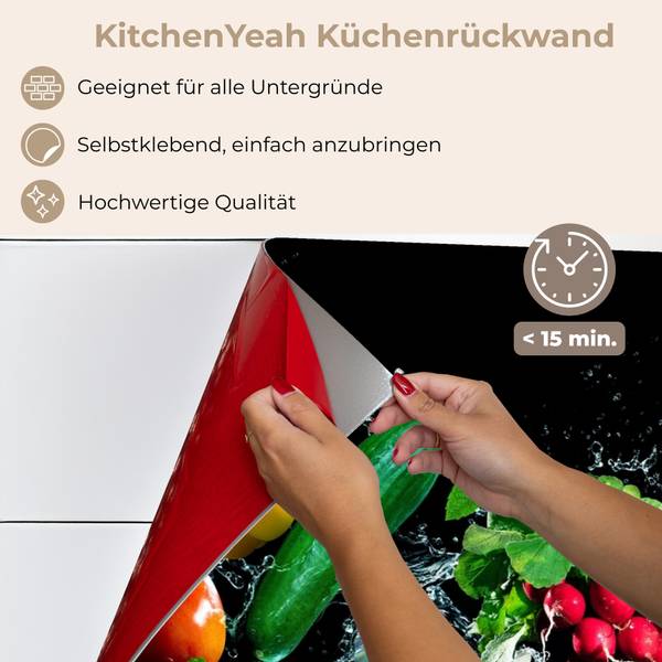 KÜCHENRÜCKWAND Gemüse 150 x 60 cm