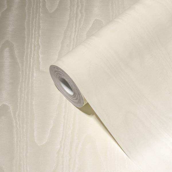 Einfarbige Tapete Uni Creme Weiß - Fleece - 53 x 1005 x 1 cm