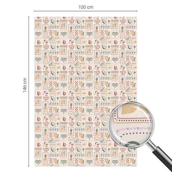 Raamfolie Ethnos Hoogte: 100 cm