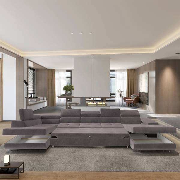 Ecksofa TORIVA Flieder