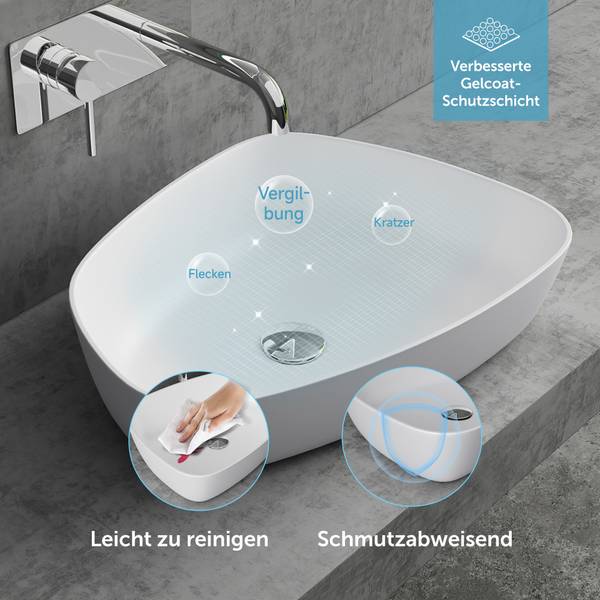 Waschbecken Col806MW Weiß