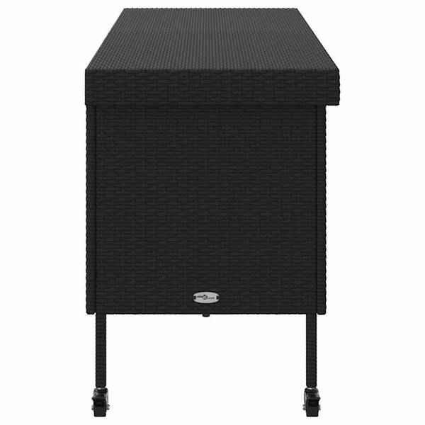 Gartentruhe 3043943 Schwarz - Stahl - 160 x 75 x 55 cm
