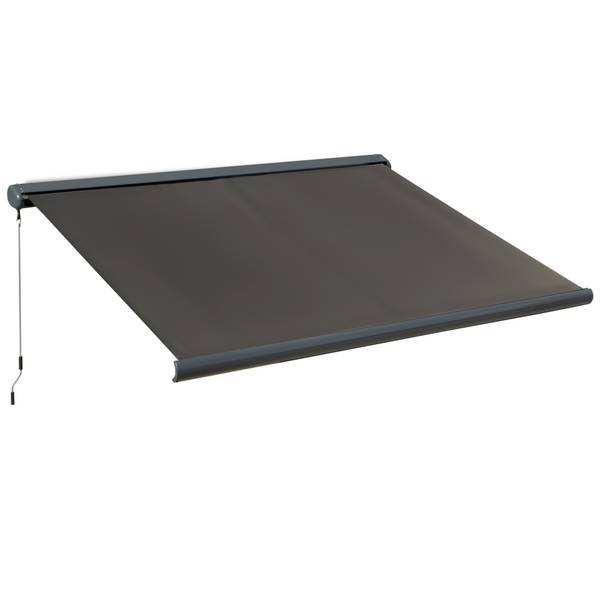 Markise 840-226V90 Grau - Kunststoff - 250 x 100 x 300 cm