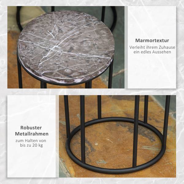 Blumenständer Set 845-564 Metall - 31 x 71 x 31 cm