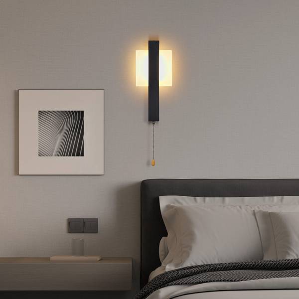 Wandlamp tLxr zwart - ijzer - 12 x 5 x 28 cm
