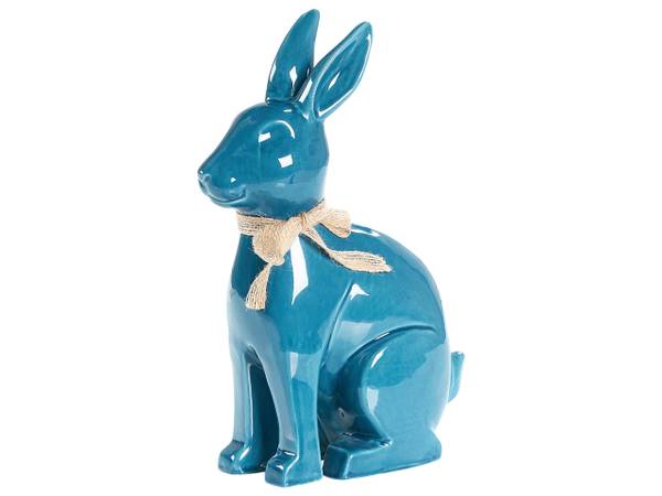 Dekofigur JAMBLES Blau - Bambus - 1 x 27 x 8 cm