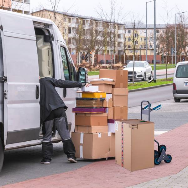 Treppensackkarre 200 kg Schwarz - Blau - Grau - Stahl - 49 x 113 x 66 cm