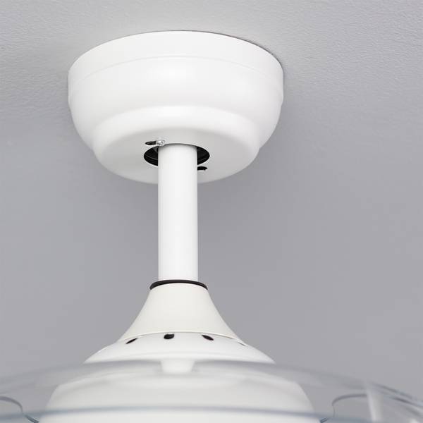 Deckenventilator Sjoerd Weiß - Metall - Kunststoff - 106 x 39 x 106 cm