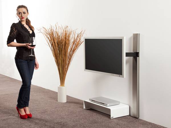 TV Wandhalterung solution art 128-1 Silber - Metall - 4 x 141 x 9 cm