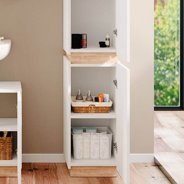 Badschrank Gloria 40877 Reinweiß