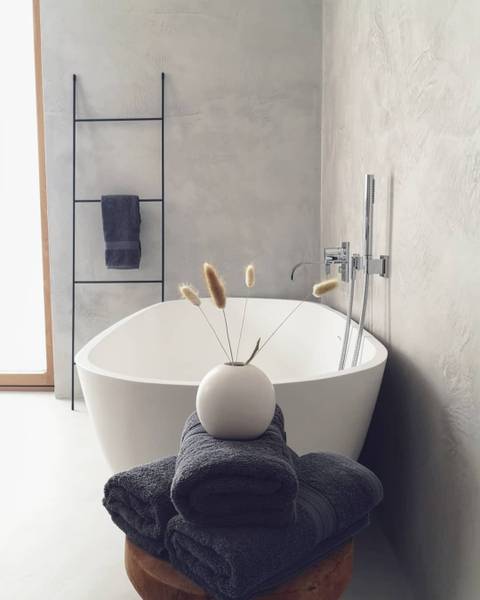 Handtücher 00000416 6er-Set Grau - Textil - 50 x 1 x 100 cm