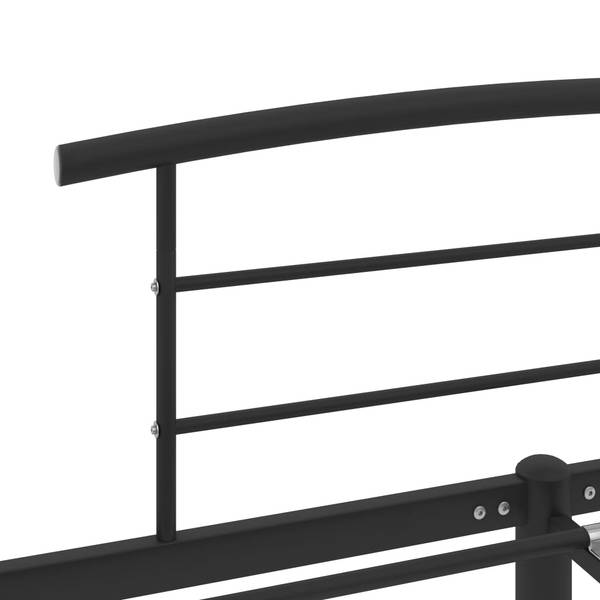 Bettgestell X942 Schwarz - Metall - 130 x 63 x 210 cm