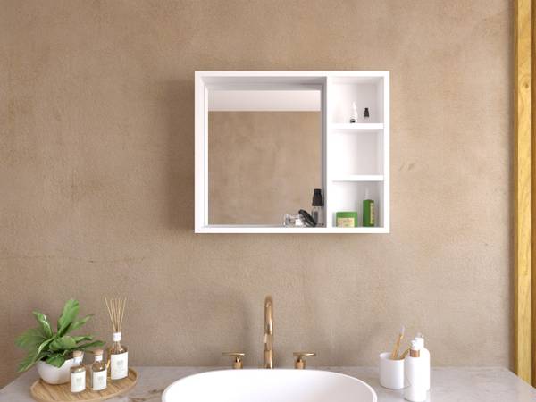 Badezimmerspiegel F60-B Weiß