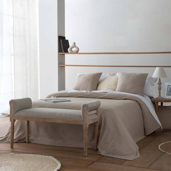 Bank 4523323759 Braun - Textil - 108 x 59 x 41 cm