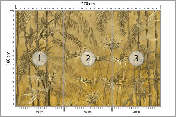 Vlies-Fotobehang PLANTEN  Libellen 270 x 180 x 180 cm