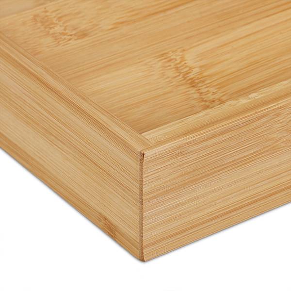 Kruidenrek lade set van 2 bruin - bamboe - 20 x 5 x 38 cm