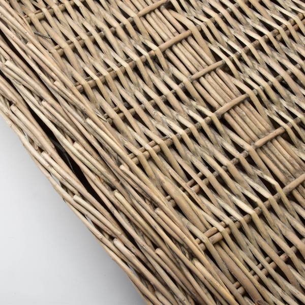 Tablett GUSTAV 3er set Beige - Naturfaser - 50 x 8 x 40 cm