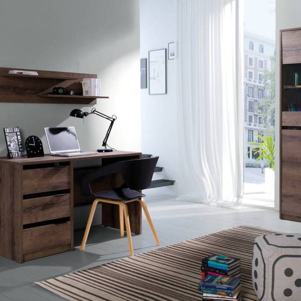 Étagère murale MERO Marron - Bois manufacturé - 100 x 31 x 22 cm