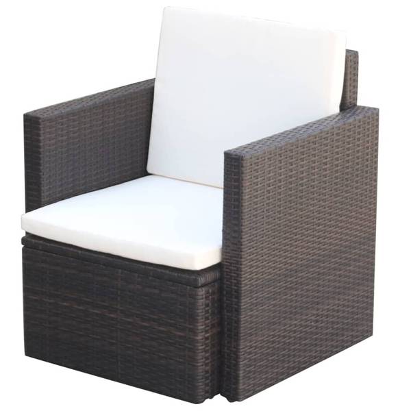 Gartenstuhl D1091 Braun - Metall - 73 x 53 x 65 cm