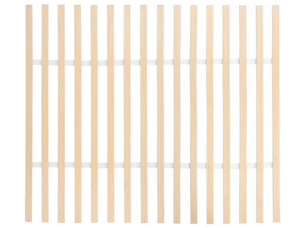 Bett BAYEL 2-tlg Weiß - Naturfaser - 213 x 100 x 231 cm