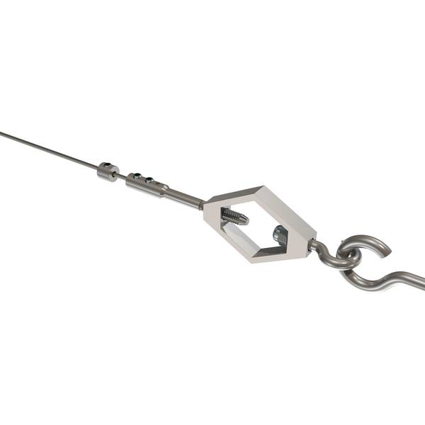 Seilspanngarnitur Joy Raute Silber - Metall - 5 x 4 x 1 cm