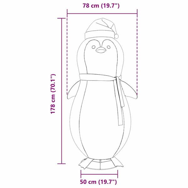 Pinguin Figur 42018966 Gelb - Textil - 88 x 180 x 78 cm