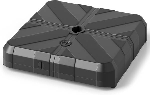 Sonnenschirmständer ZB34417DE Schwarz - Metall - 67 x 13 x 67 cm