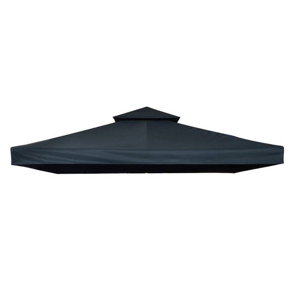 Ersatzdach 84C-041MX Schwarz - Textil - 300 x 18 x 300 cm
