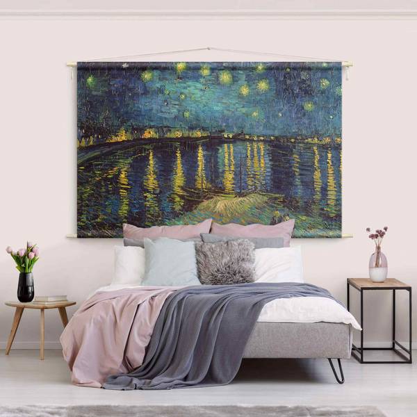 Wandteppich Sternennacht über der Rhône 205 x 137 cm