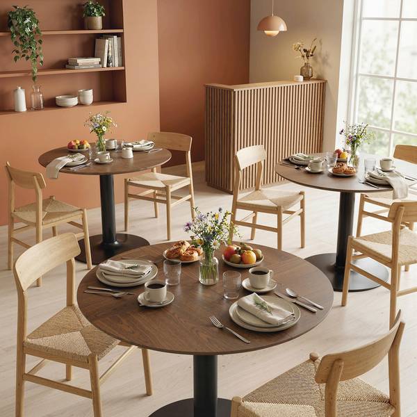 Esstisch 83A-387V00BN Braun - Holzwerkstoff - 110 x 78 x 110 cm