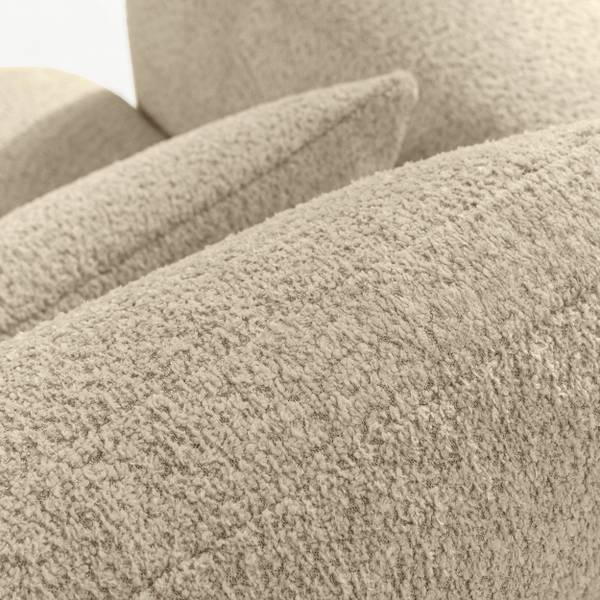 Möbelset ELOSA 2er Set Hellbeige - Bouclé