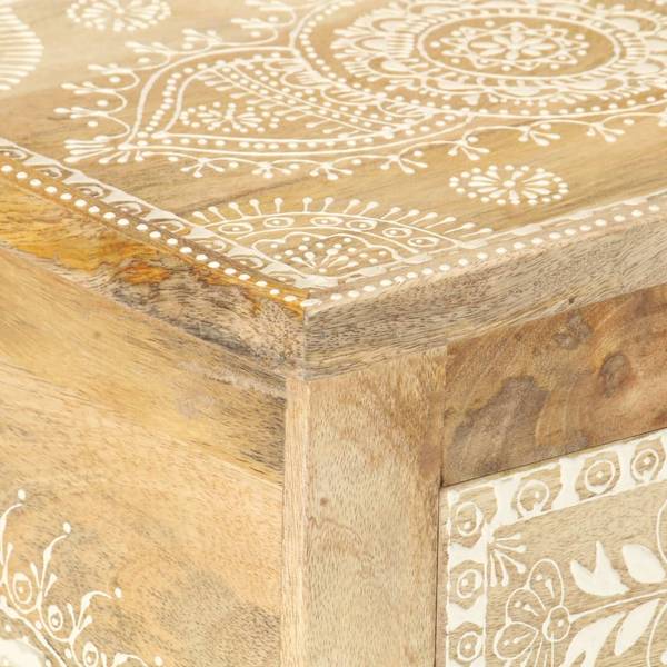 Nachttisch DE317 Braun - Massivholz - 40 x 60 x 30 cm