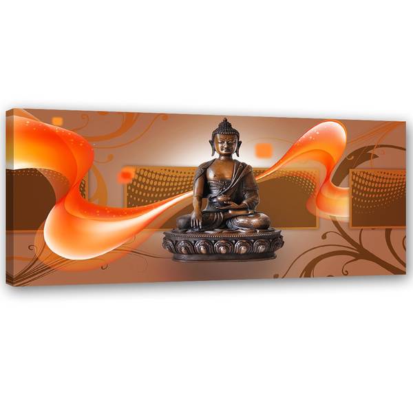 Wandbild buddha 90 x 30 cm