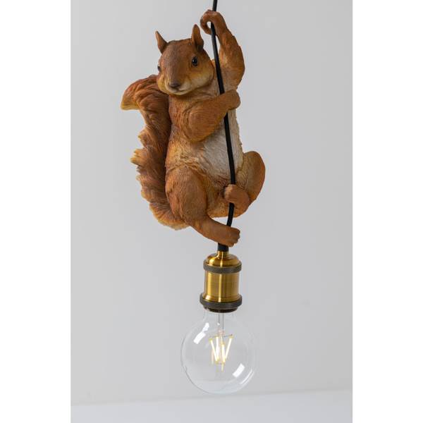 Suspension Animal Squirrel 20cm Polyrésine / Polycarbonate - 1 ampoule