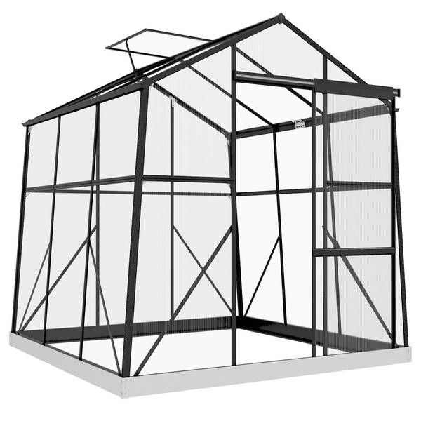 Gewächshaus 845-951V01BK 192 x 204 cm