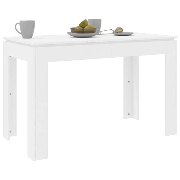 Esstisch V610 Weiß - Holzwerkstoff - 60 x 76 x 120 cm