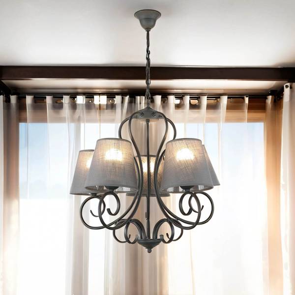 Lustre PURAHT Anthracite - 55 x 75 x 55 cm